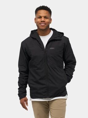 Nomatic Outset Jacket Hooded Packable Windbreaker Black Size Medium